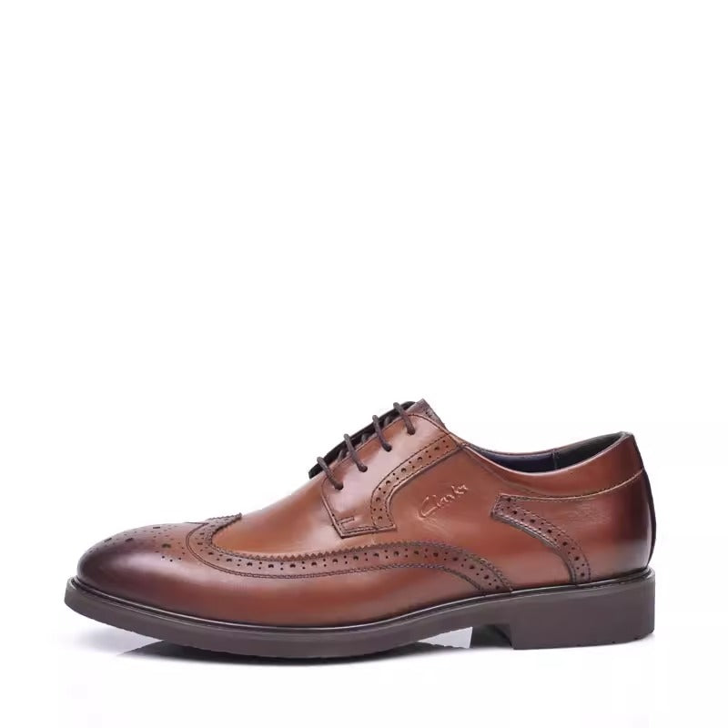 Importé - CLARKS - Chaussure Mode Britannique Décontracté En Cuir A Lacets