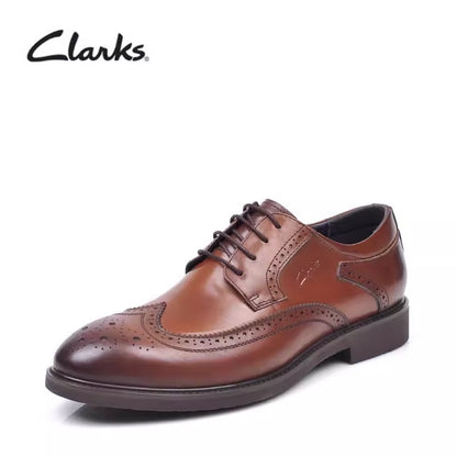 Importé - CLARKS - Chaussure Mode Britannique Décontracté En Cuir A Lacets