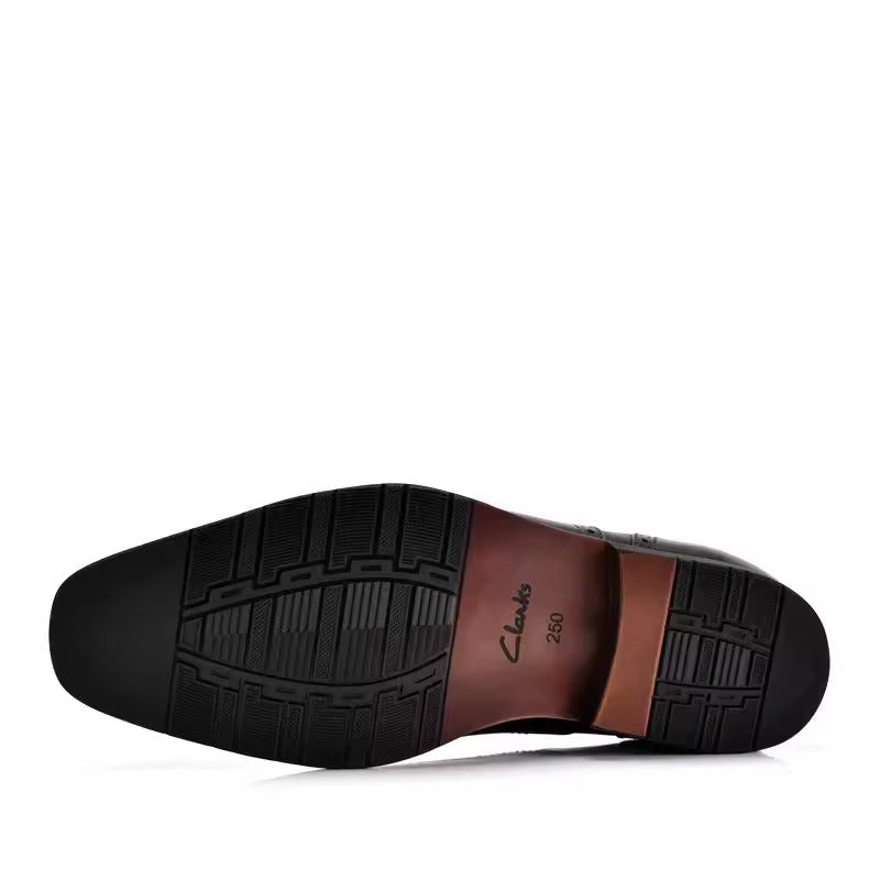 Importé - CLARKS - Chaussure Wing Derbys Décontracté En Cuir A Lacets
