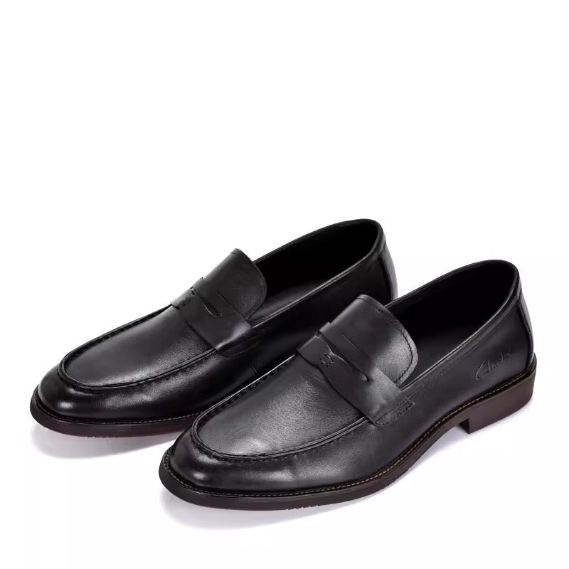 Importé - CLARKS - Chaussure Homme Mocassins Rétro Britanniques En Cuir