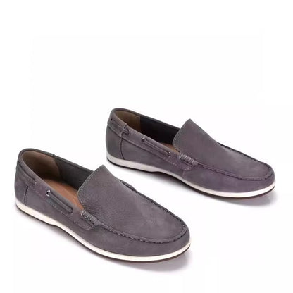 Importé - CLARKS - Chaussure Homme Mocassin Sans Lancet En Cuir Daim
