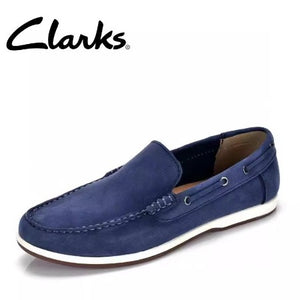 Importé - CLARKS - Chaussure Homme Mocassin Sans Lancet En Cuir Daim