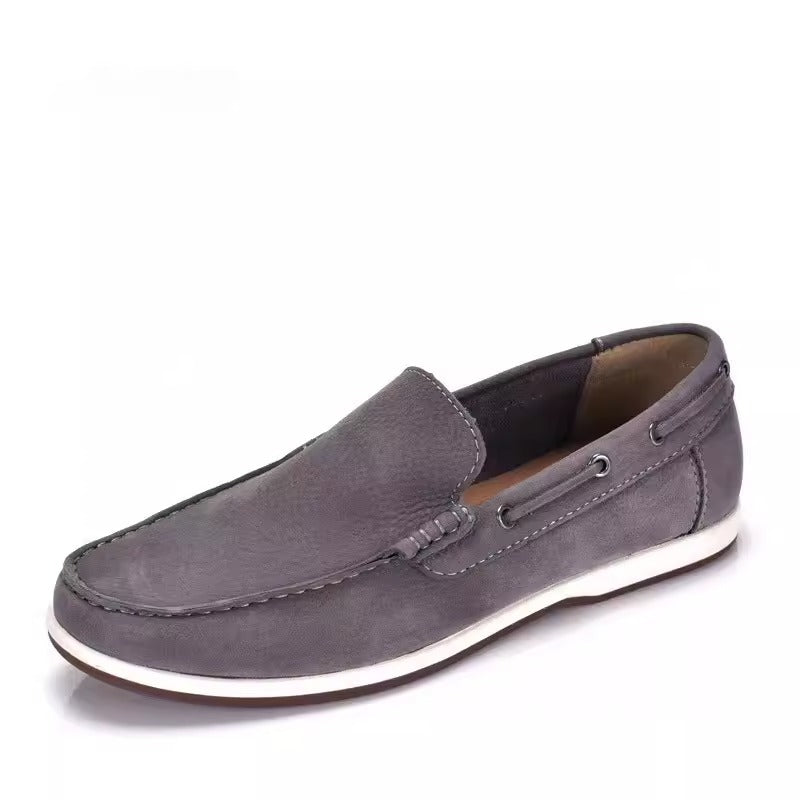 Importé - CLARKS - Chaussure Homme Mocassin Sans Lancet En Cuir Daim