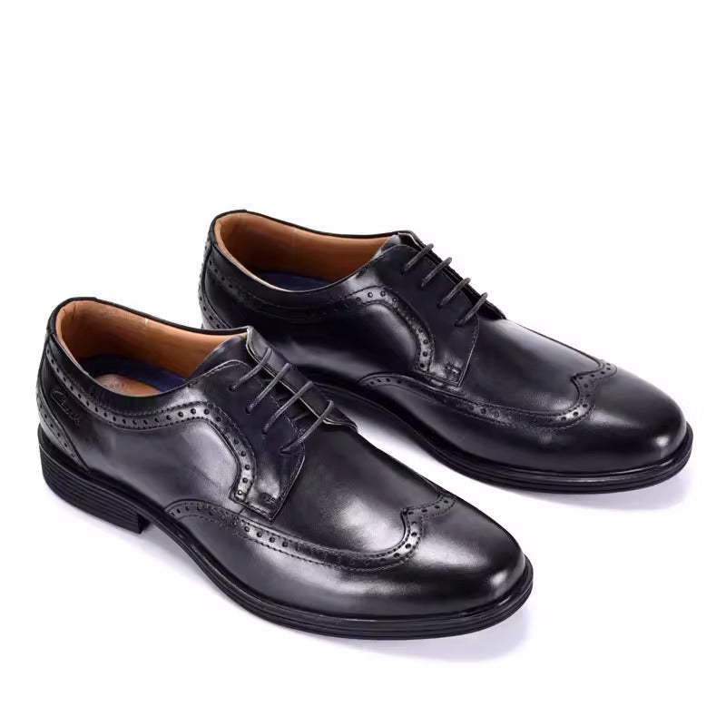 Importé - CLARKS - Chaussure Homme Richelieu Style Rétro En Cuir