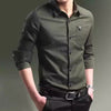 Importé - Chemise Coton Homme Col Carré Manches Longues