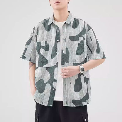 Importé - Chemise Homme Tendance courtes Style Hawaïen