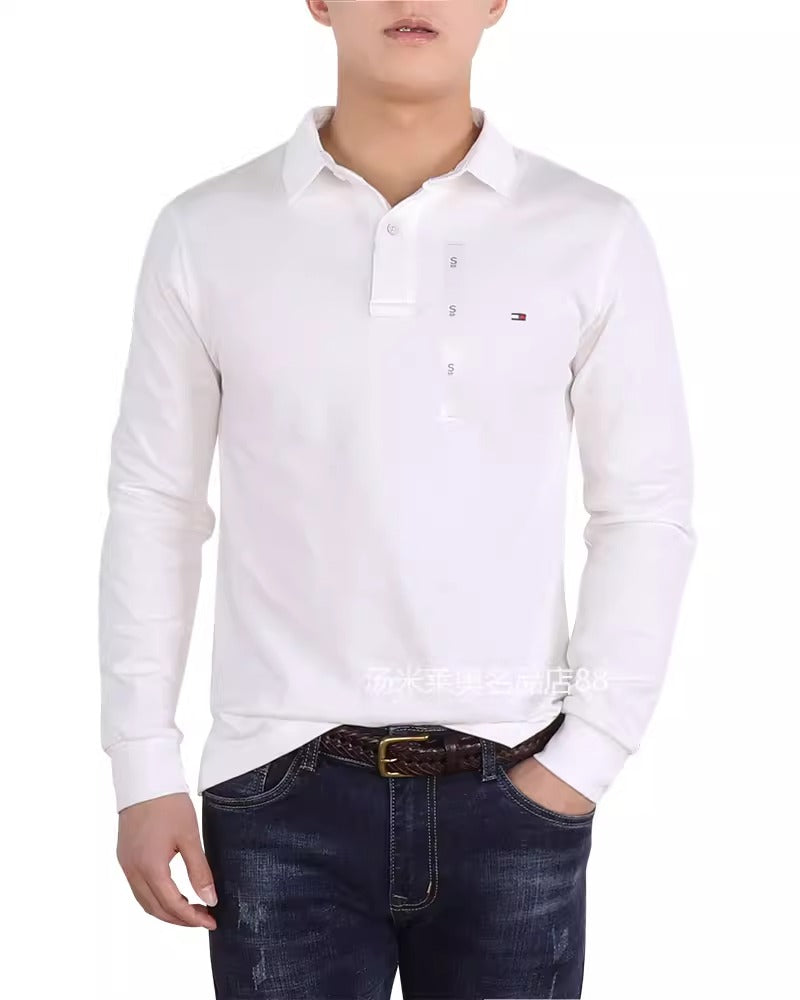 Importé - POLO TOMMY Pur Coton Homme Manches Longues