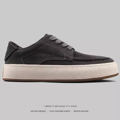 Importé - Chaussure Homme Sport Basket A Lacets Cuir Daim