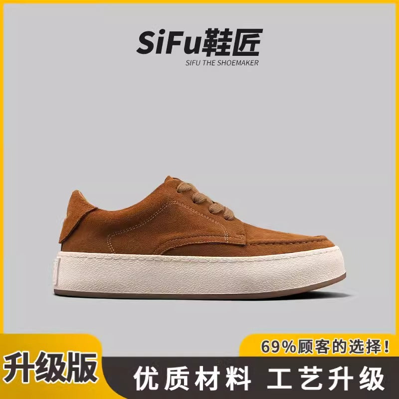 Importé - Chaussure Homme Sport Basket A Lacets Cuir Daim