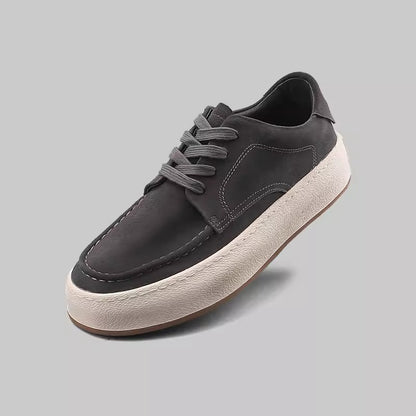 Importé - Chaussure Homme Sport Basket A Lacets Cuir Daim