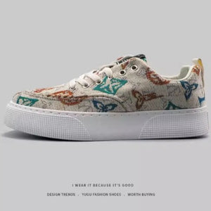 Importé - Chaussure Homme Sport Tennis A Lacets Tendance En Toile