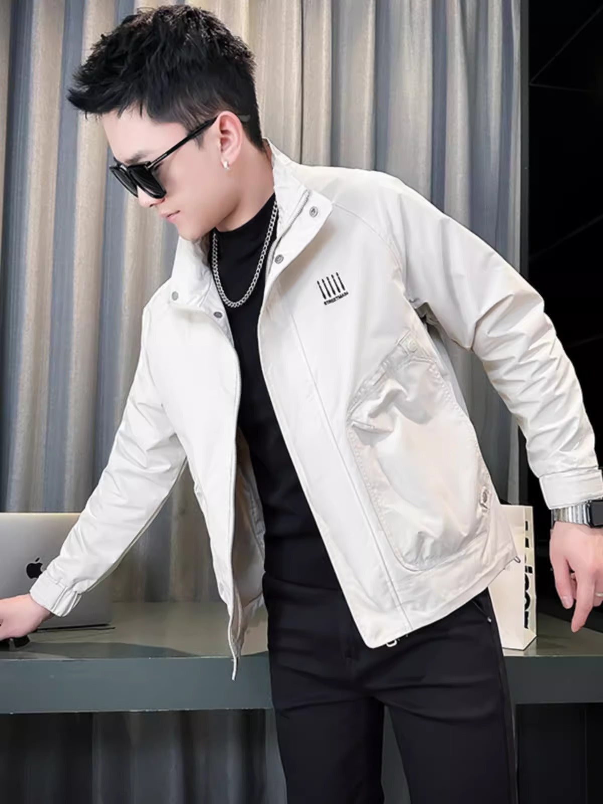 Importé - Pull-over Homme Décontractée Col Montante