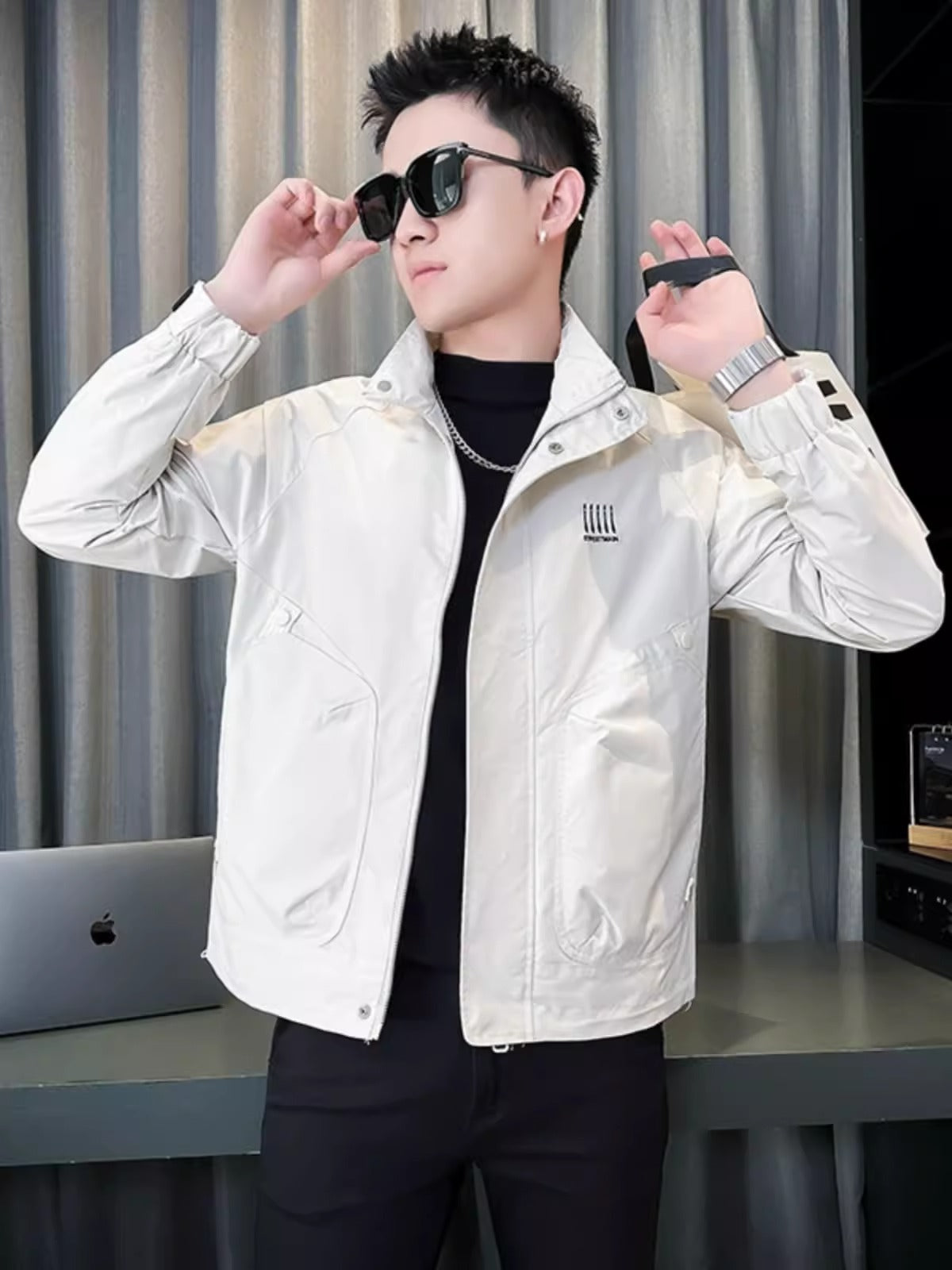 Importé - Pull-over Homme Décontractée Col Montante