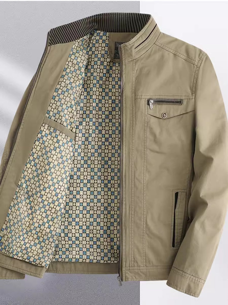 Importé - Jacket Pull-Over Homme Décontractée  Col Montante