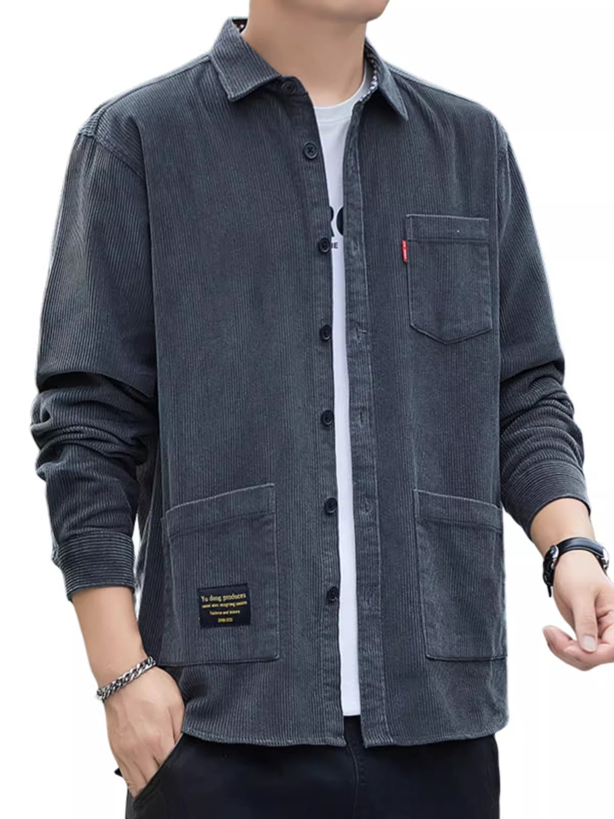 Importé - Chemise Homme 100% Coton Lourd Manches Longues
