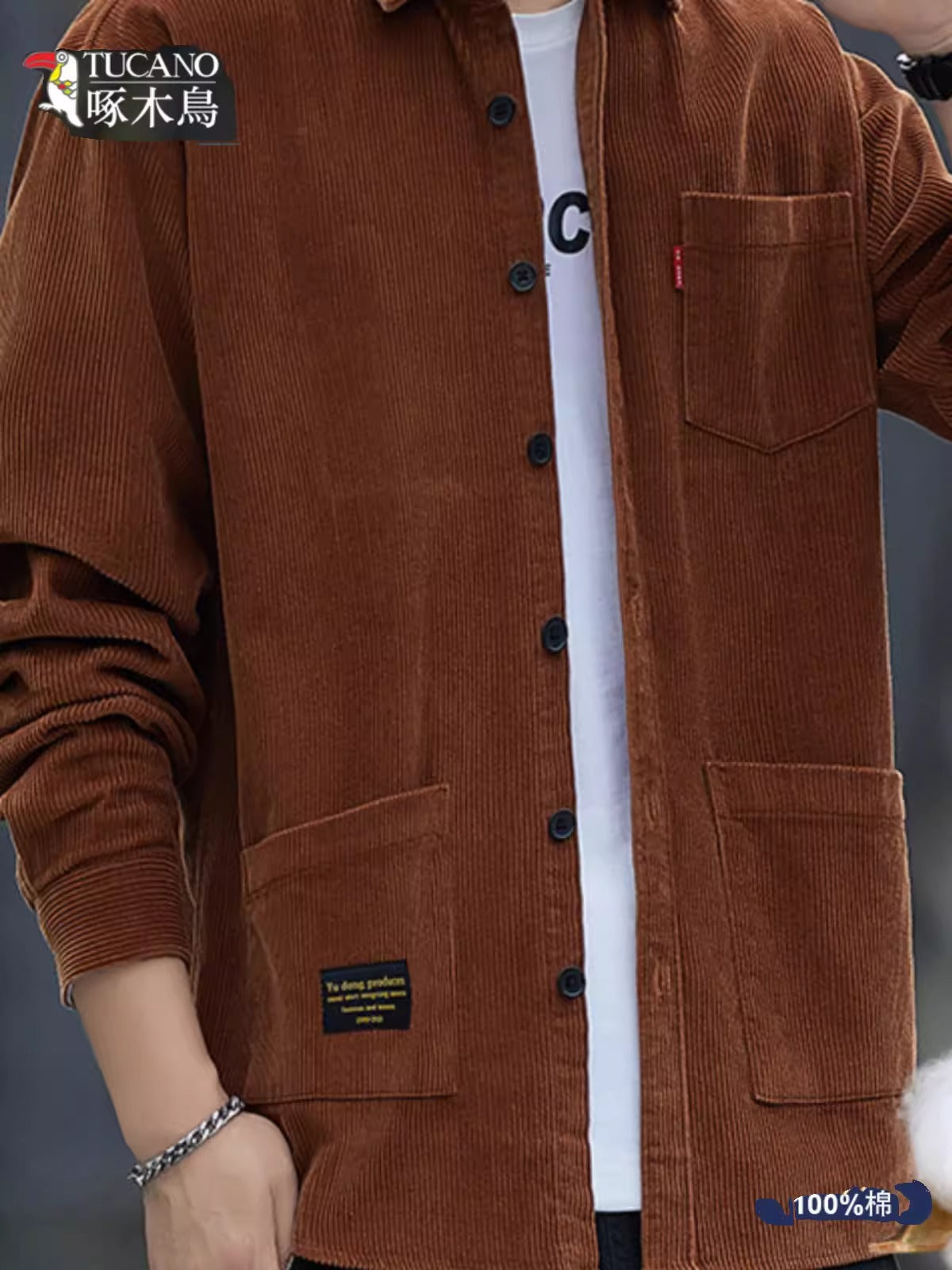 Importé - Chemise Homme 100% Coton Lourd Manches Longues