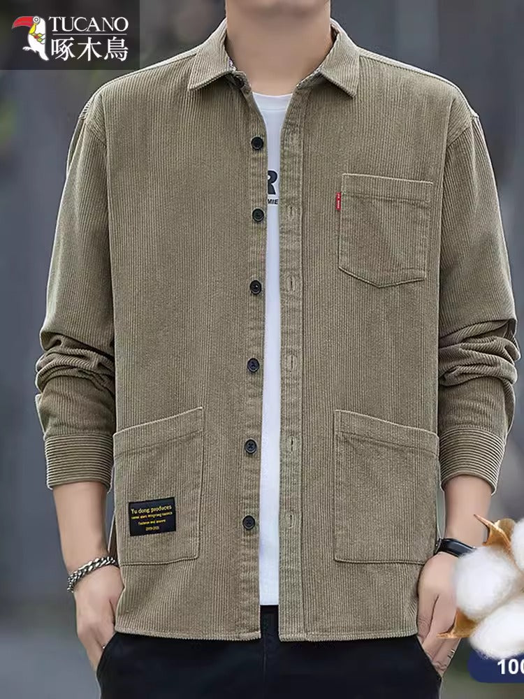Importé - Chemise Homme 100% Coton Lourd Manches Longues