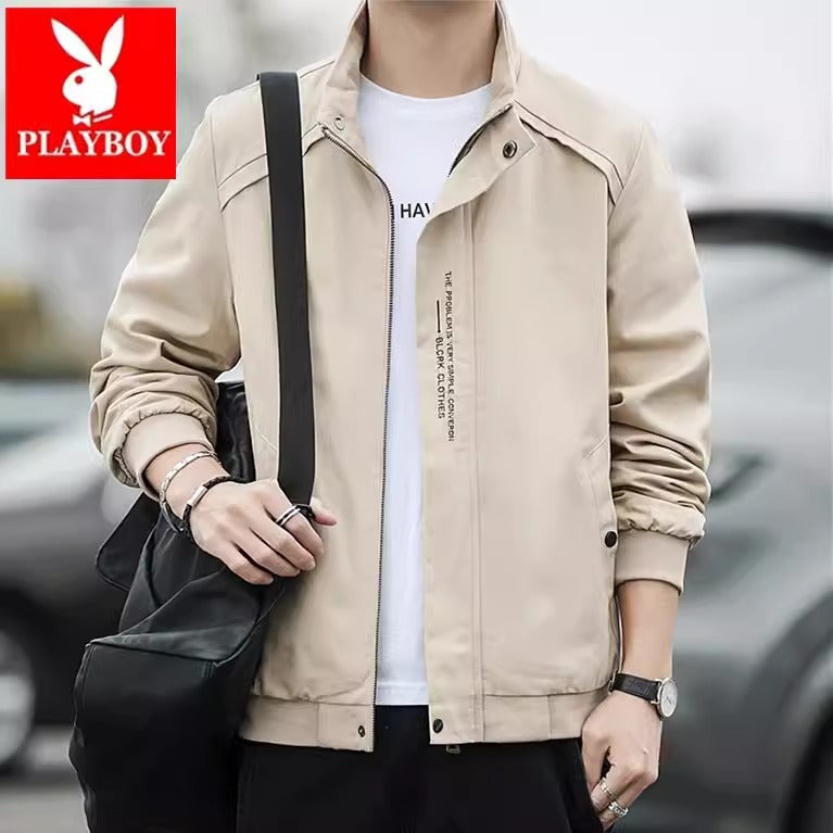 Importé - PLAYBOY Jacket Homme en Coton Épais
