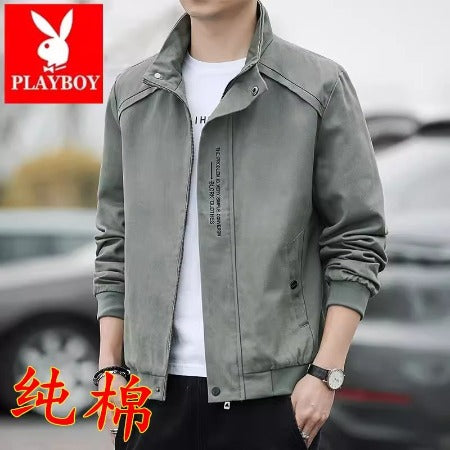 Importé - PLAYBOY Jacket Homme en Coton Épais