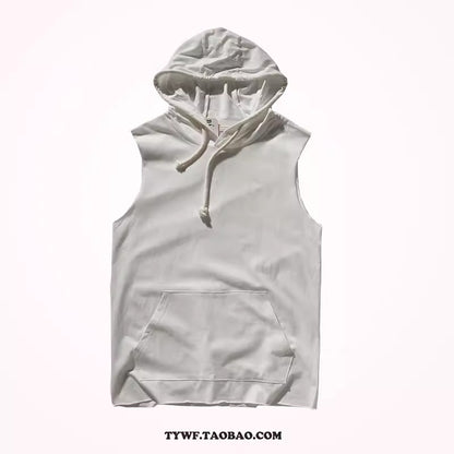 Importé - Gilet Pull Homme A capuche Sans Manche