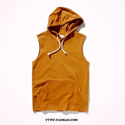 Importé - Gilet Pull Homme A capuche Sans Manche