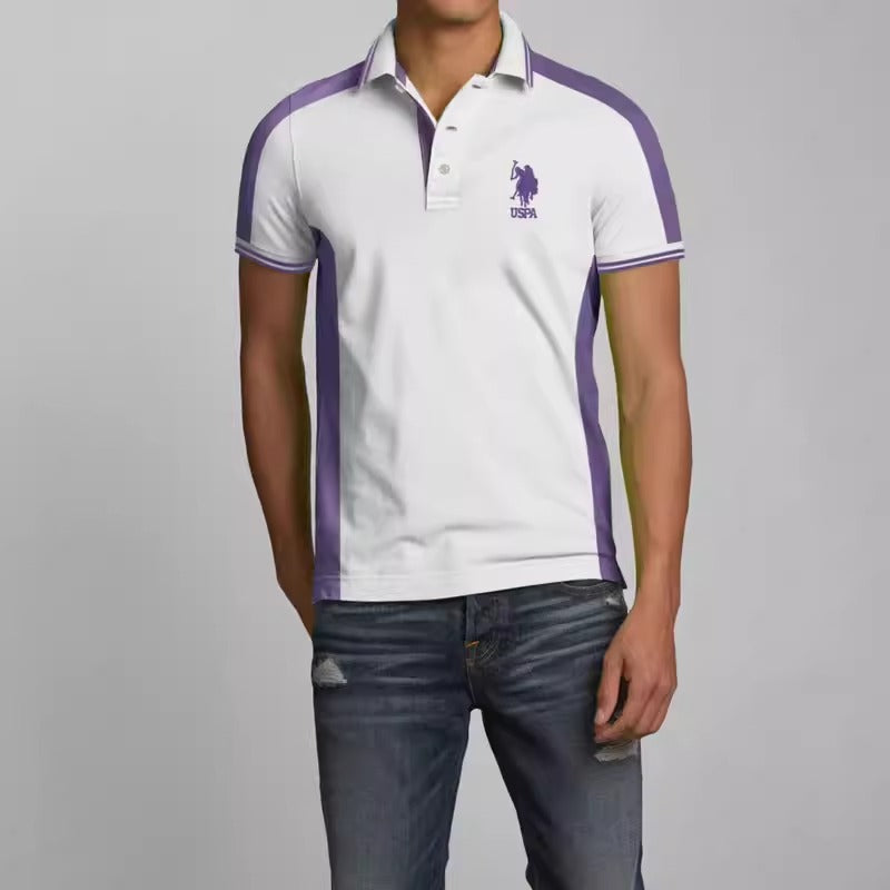 Importé - Polo T-Shirt 100 % Coton Homme Manches Courtes Tendance