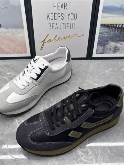 Importé - Chaussure Homme Sport Basket Cuir Tissu