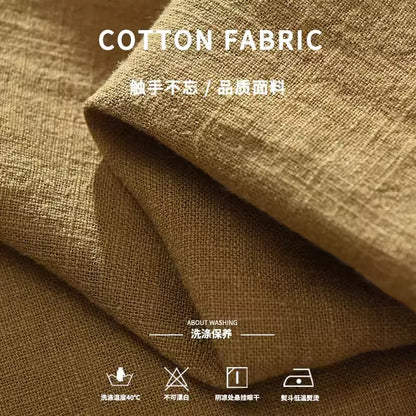 Importé - Chemise Homme Décontracté Col Mao A Manches Courtes En Lin