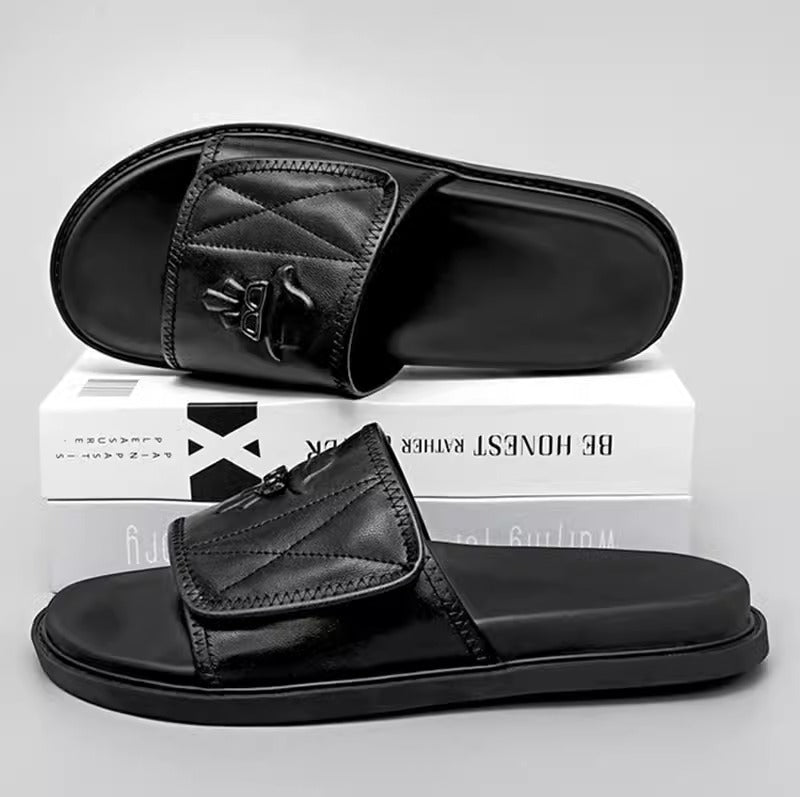 Importé - Chaussure Homme Sandale Décontracté Antidérapante En Cuir PU
