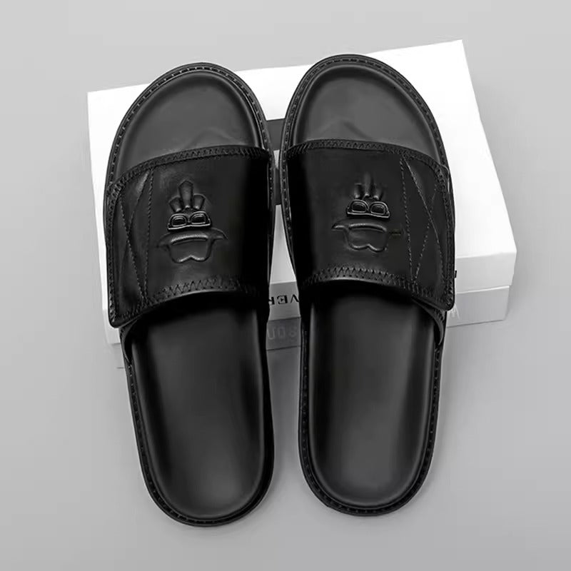 Importé - Chaussure Homme Sandale En Cuir Décontracté Antidérapante