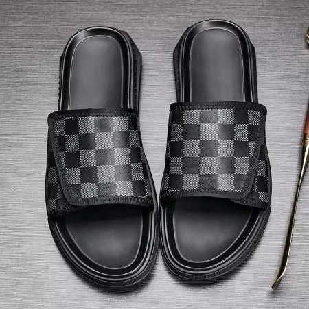 Importé - Sandale Homme Tendance Antidérapante En Cuir