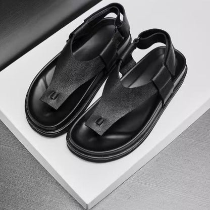 Importé - Sandale 100% Cuir  Homme A Lanières Tendance