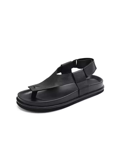 Importé - Sandale 100% Cuir  Homme A Lanières Tendance