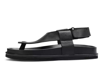 Importé - Sandale 100% Cuir  Homme A Lanières Tendance