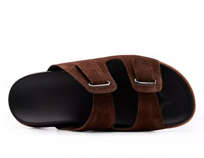 Importé - Sandale Homme Antidérapantes En Cuir Véritable