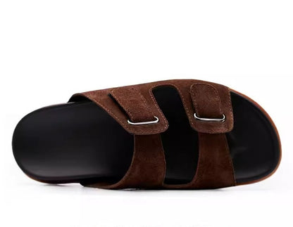 Importé - Sandale Homme Antidérapantes En Cuir Véritable
