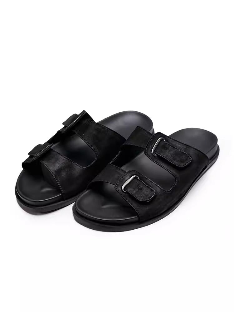 Importé - Sandale Homme Antidérapantes En Cuir Véritable