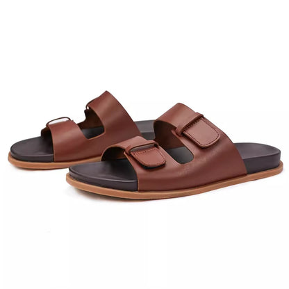 Importé - Sandale Tongs Homme Décontractées Tendance En Cuir