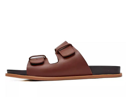 Importé - Sandale Tongs Homme Décontractées Tendance En Cuir