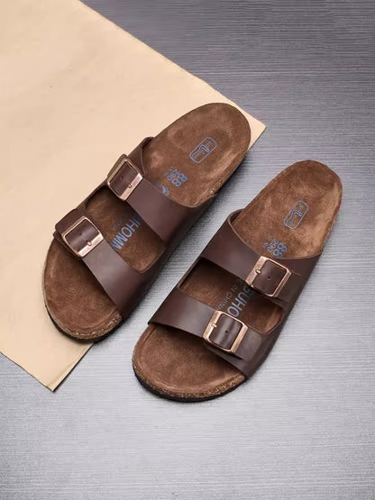 Importé - Sandale Tongs Homme Tendance En Cuir