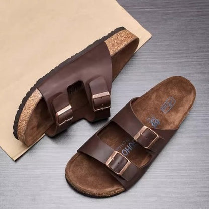Importé - Sandale Tongs Homme Tendance En Cuir