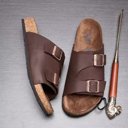 Importé - Sandale Rétro Homme Décontractées Tendance En Cuir