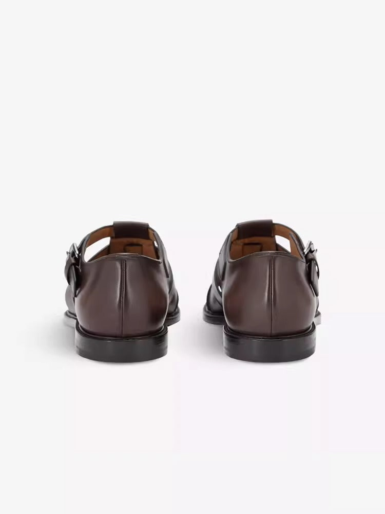 Importé - Sandale Homme En Cuir Véritable à Lanières