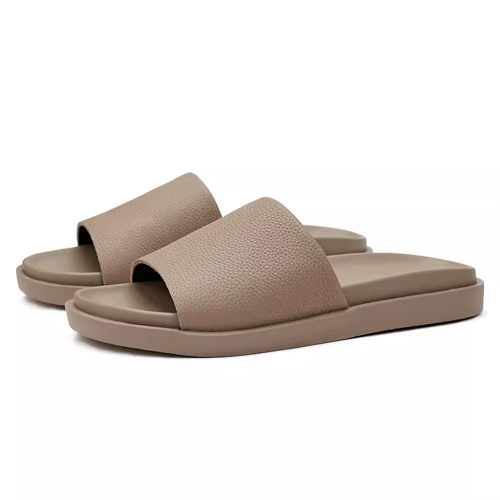 Importé - Sandale Claquette En Cuir  Homme Décontractés Et Confortable