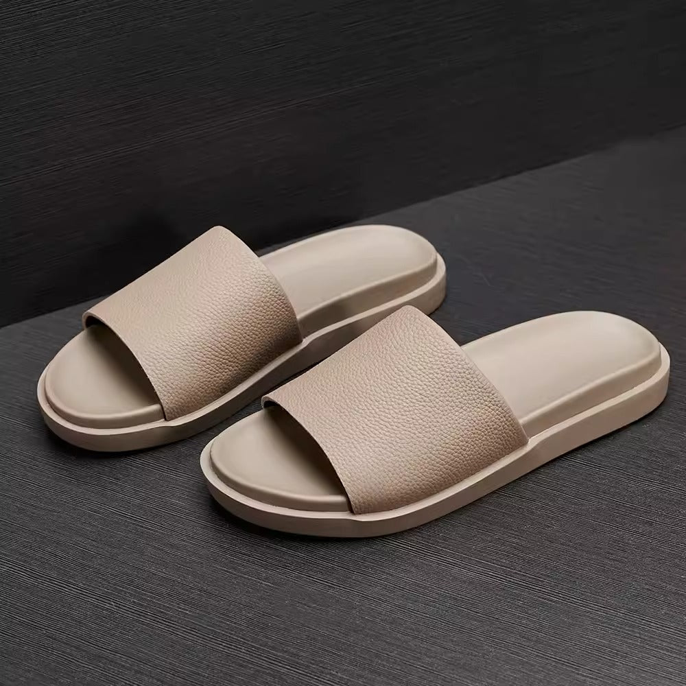 Importé - Sandale Claquette En Cuir  Homme Décontractés Et Confortable
