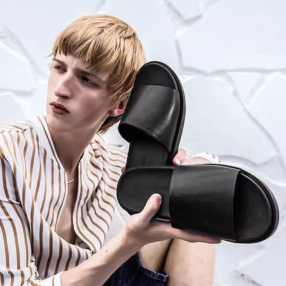 Importé - Sandale Britannique 100% Cuir Homme Décontractés Et Confortable