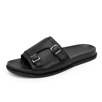 Importé - Sandale  100% Cuir Homme Confortable Antidérapants