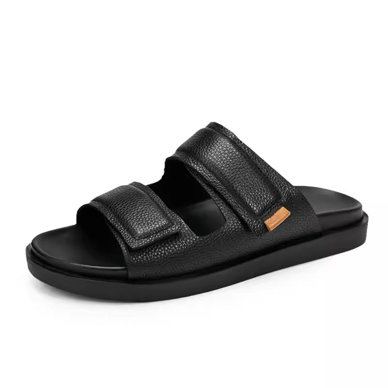 Importé - Sandale En Cuir Homme Décontractés Antidérapants
