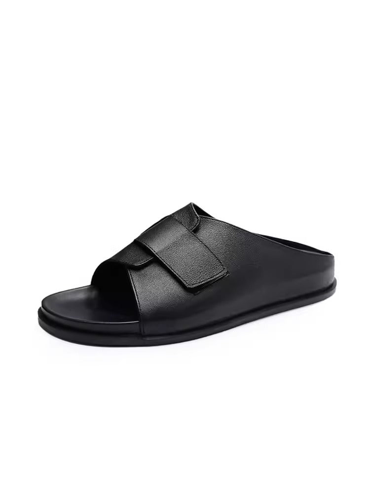 Importé - Sandale En Cuir Homme Décontractés Style Pantoufles