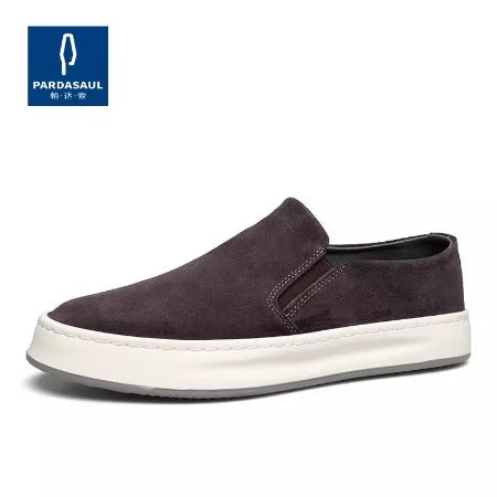 Importé - Chaussure Homme En Cuir Daim Semelle Souple Sans Lacets